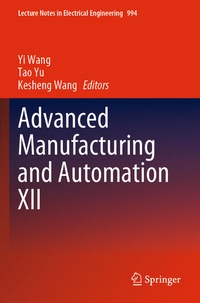 Enlarge image Cover: Advanced Manufacturing and Automation XII - Springer