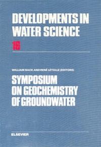 Enlarge image Cover: Symposium on Geochemistry of Groundwater - Elsevier