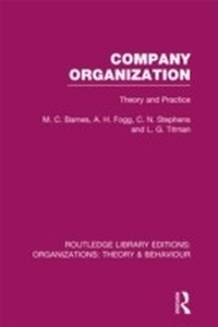 Enlarge image Cover: Company Organization (RLE: Organizations) - Routledge