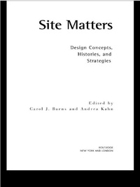 Enlarge image Cover: Site Matters - Routledge