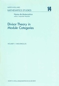 Cover: Divisor Theory in Module Categories - Elsevier