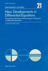 Enlarge image Cover: New Developments in Differential Equations - Elsevier