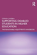 Cover: Supporting Disabled Students in Higher Education - Routledge
