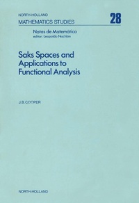 Abbildung von: Saks Spaces and Applications to Functional Analysis - Elsevier
