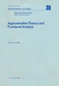 Enlarge image Cover: Approximation Theory and Functional Analysis - Elsevier