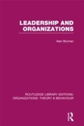 Cover: Leadership and Organizations (RLE: Organizations) - Routledge