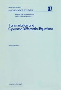Enlarge image Cover: Transmutation and Operator Differential Equations - Elsevier