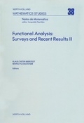 Cover: Functional Analysis: Surveys and Recent Results II - Elsevier