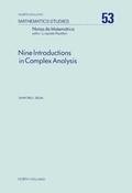 Cover: Nine Introductions in Complex Analysis - North-Holland