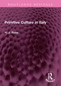 Cover: Primitive Culture in Italy - Routledge