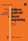 Cover: Studies on Graphs and Discrete Programming - Elsevier