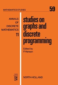 Enlarge image Cover: Studies on Graphs and Discrete Programming - Elsevier