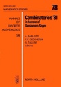 Cover: Combinatorics '81 - North-Holland