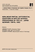 Cover: Nonlinear Partial Differential Equations in Applied Science - Elsevier