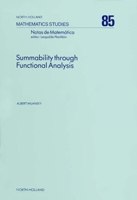 Abbildung von: Summability Through Functional Analysis - North-Holland