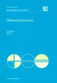 Enlarge image Cover: Differential Equations - North-Holland