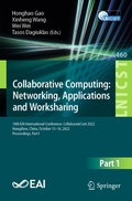 Cover: Collaborative Computing: Networking, Applications and Worksharing - Springer