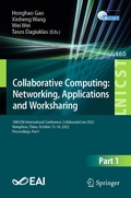 Cover: Collaborative Computing: Networking, Applications and Worksharing - Springer