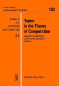 Cover: Topics in the Theory of Computation - Elsevier