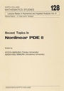 Cover: Recent Topics in Nonlinear PDE II - Elsevier