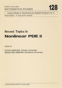 Enlarge image Cover: Recent Topics in Nonlinear PDE II - Elsevier