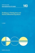 Cover: Problems in Distributions and Partial Differential Equations - North-Holland
