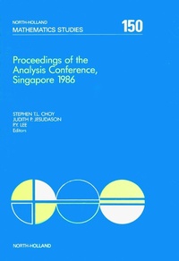 Abbildung von: Proceedings of the Analysis Conference, Singapore 1986 - Elsevier