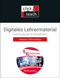 Abbildung von: Informatik - Niedersachsen / Informatik NI click & teach 9/10 Box - Buchner, C.C.