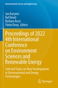Cover: Proceedings of 2022 4th International Conference on Environment Sciences and Renewable Energy - Springer