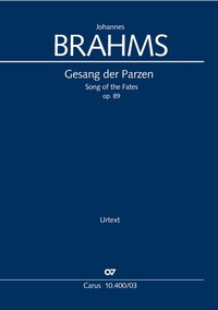 Abbildung von: Gesang der Parzen (Klavierauszug) - Carus-Verlag