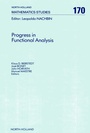Cover: Progress in Functional Analysis - North-Holland