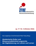Cover: Akademische Kultur und Wissenschaftsfreiheit angesichts der Digitalisierung von Lehren und Lernen - Zeitschrift f&uuml;r Hochschulentwicklung Jg. 17