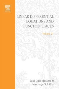 Abbildung von: Linear Differential Equations and Function Spaces - Academic Press