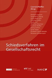 Abbildung von: Schiedsverfahren im Gesellschaftsrecht - Manz