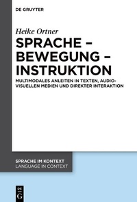 Abbildung von: Sprache - Bewegung - Instruktion - De Gruyter