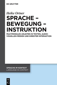 Abbildung von: Sprache - Bewegung - Instruktion - De Gruyter