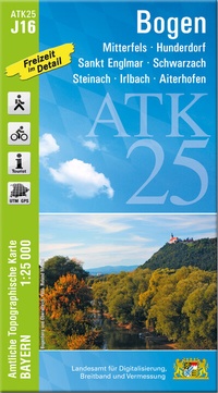 Abbildung von: ATK25-J16 Bogen (Amtliche Topographische Karte 1:25000) - Landesamt für Digitalisierung, Breitband und Vermessung, Bayern