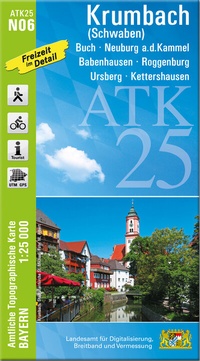 Abbildung von: ATK25-N06 Krumbach (Schwaben) (Amtliche Topographische Karte 1:25000) - Landesamt für Digitalisierung, Breitband und Vermessung, Bayern