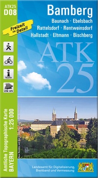 Abbildung von: ATK25-D08 Bamberg (Amtliche Topographische Karte 1:25000) - Landesamt für Digitalisierung, Breitband und Vermessung, Bayern