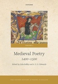 Cover: The Oxford History of Poetry in English - Oxford University Press