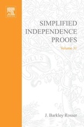 Cover: Simplified Independence Proofs - Academic Press