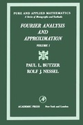 Cover: Fourier Analysis and Approximation - Academic Press