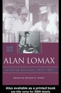 Cover: Alan Lomax - Routledge
