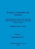 Cover: Religion, Community and Territory, Volume 3 - British Archaeological Reports Oxford Ltd