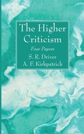 Cover: The Higher Criticism - Wipf & Stock Publishers