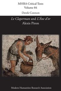 Cover: Le Claperman; L'Ane d'or. By Alexis Piron - Modern Humanities Research Association