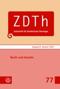 Cover: Barth und Anselm - Evangelische Verlagsanstalt