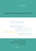 Cover: Three Schenkerian-Based Studies - Georg Olms Verlag