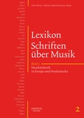 Cover: Lexikon Schriften &uuml;ber Musik, Band 2: Musik&auml;sthetik in Europa und Nordamerika - B&auml;renreiter