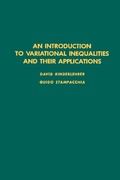 Cover: An Introduction to Variational Inequalities and Their Applications - Academic Press